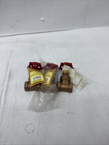 Lot Of 3 SMITH COOPER 1/2" IPS Premium Brass Gate Valve Bronze 