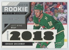 2018-19 SP Game Used 2018 Rookie Relic Blends 048/125 Jordan Greenway Jersey 1