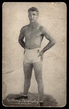 1921 Battling Levinsky Boxing Exhibit Supply Postcard *TP708