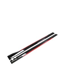86.6" Red Universal Side Skirt Extension Splitter Rocker Panel Lip Pair D0810