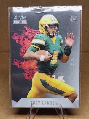 2021 Wild Card MATTE Rookie Heat Flames /50 Trey Lance #MRHR-6 RC [gls0170]