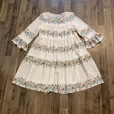 Vivi by Violet Weekend Women's Small Dress Peasant Tiered Floral Oversized