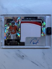Panini One 2024 Troy Franklin Broncos RC Fractal Patch Auto #402 /50 Football