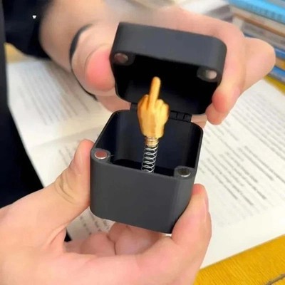 Mittelfinger in einer Box lustige Überraschungsbox Pop Up Weihnachten Neuheit Spaß Geschenke