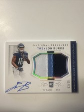 2022 National Treasures Crossover Rookie Patch Autographs Treylon Burks /25