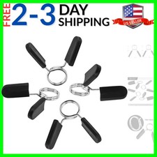 Barbell Clamps Dumbbell Spring Clip Circlip Collars 1 Inch Weight Bars Clips ...