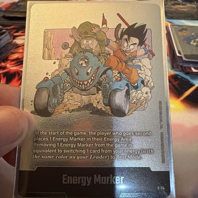2025 Dragon Ball Fusion World Manga Booster 02 Silver Energy Marker E-74