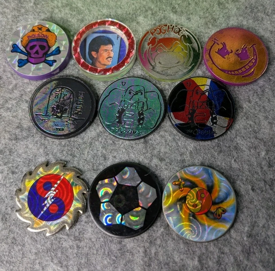 复古 90 年代 Pog 批量(240 粒 + 10 个 Slammers)- 花生、DC、迪士尼、全息、 — 第 3/4 张图片
