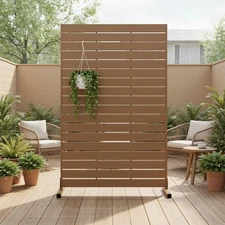 Fence Privacy Screen 72in H × 47in W HDPE Outdoor Privacy Fence Screen Freest...