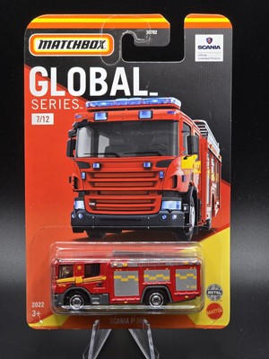 Matchbox Global Series 7/12 Scania P 360 Firetruck diecast 