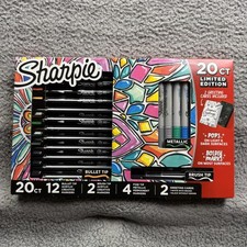 Sharpie Creative Markers Acrylic Metallic 20 Ct Limited Edition Multicolor New
