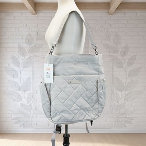 Lug Backpack Roadster Women Silver Metallic Pearl Quilted Puffer Travel Bag EUC Lug Roadster Backpack-Metallic Pearl - Just Bags Luggage Center main image 4