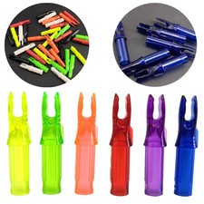 60X Pfeilnocken ID6,2mm Pfeilschaft Stecknocke Kunststoff Pin Bogenschie&szlig;en DIY