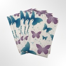 25 Piece 10x13 BUTTERFLY Poly Mailers Blue Purple Shipping Envelopes Bags