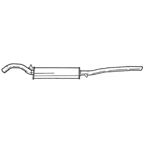 Silencieux arrière Sigam 22608 pour échappement de Seat Toledo en acier