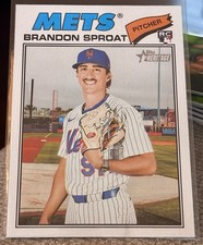 2026 Brandon Sproat Topps Heritage Rookie #118 Mets High Grade 