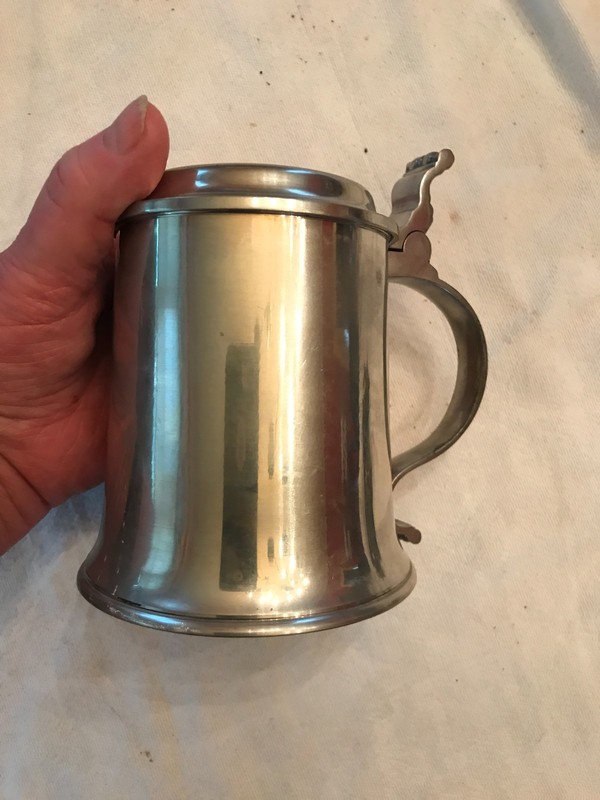 NICE PEWTER STEIN WITH LID