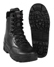MIL-TEC Leather Tactical Boots - Men's, Black, 6, 12820000-006