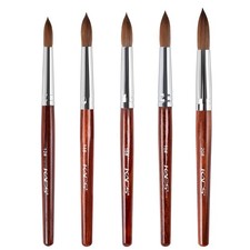 100% Kolinsky Sable Acrylic Nail Art Brush Red Wood Pen Nail Brush Size 12# 1...