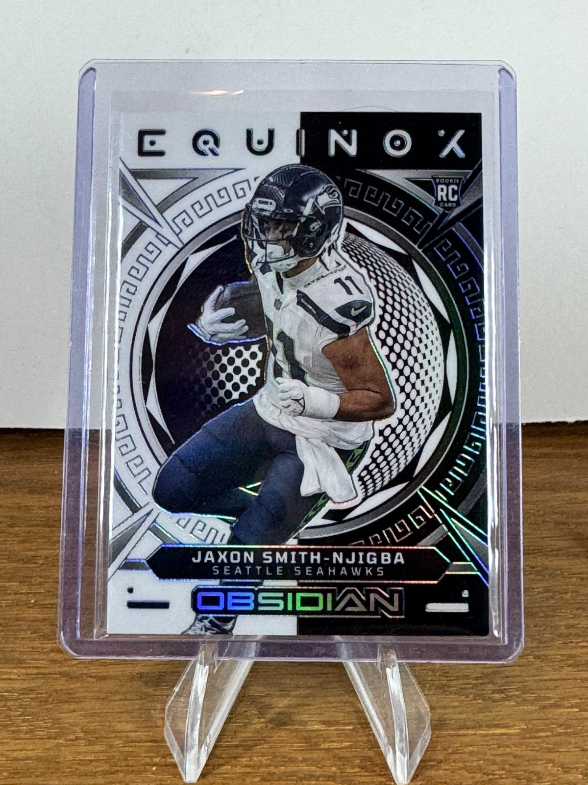2023 Panini Obsidian - Equinox #22 Jaxon Smith-Njigba /135 Black/White (RC)