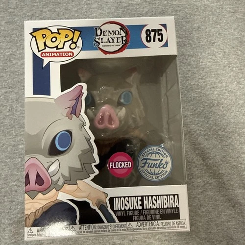 Funko Pop! Vinyl: Demon Slayer: Inosuke Hashibira 875 Flocked Special Edition
