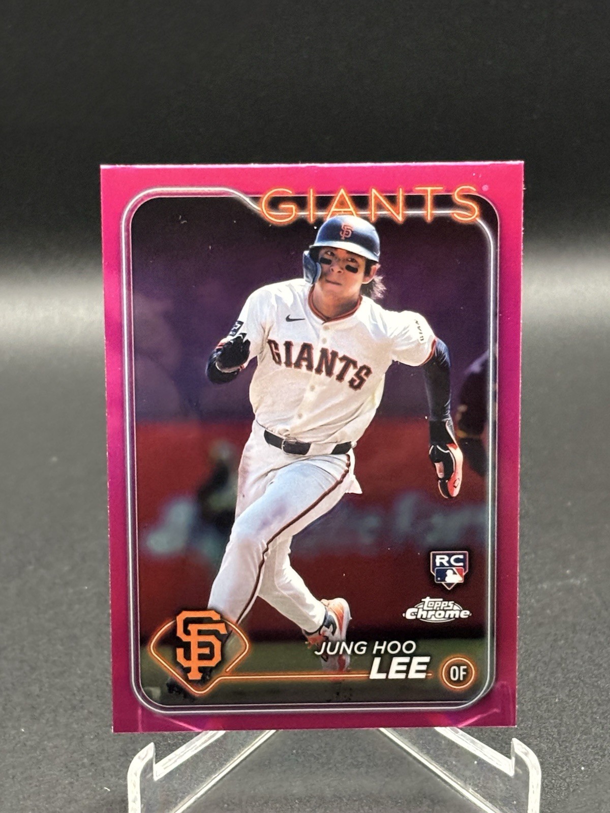 2024 Topps Chrome - Jung-Hoo Lee #201 Pink Refractor (RC)