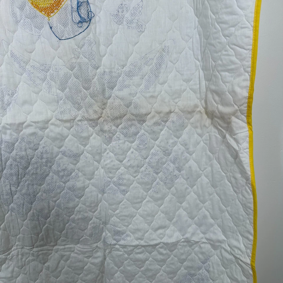 Vintage Stamped Cross Stitch Disney Paragon Dumbo Crib Quilt Kit #0951 42"x30" - Image 2 of 4