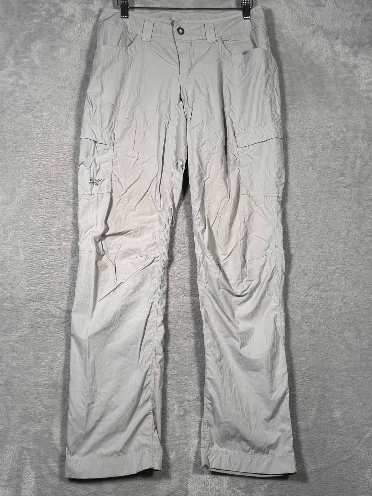 Arc'teryx Pantaloni Donna 4 Grigio Leggero Parapetto Cargo Escursionismo Outdoor *DIFETTO