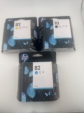 Exp 2022 GENUINE 3 HP 10 82 INK 69ml DESIGNJET 500 800 C4911A-C4913A C4844A
