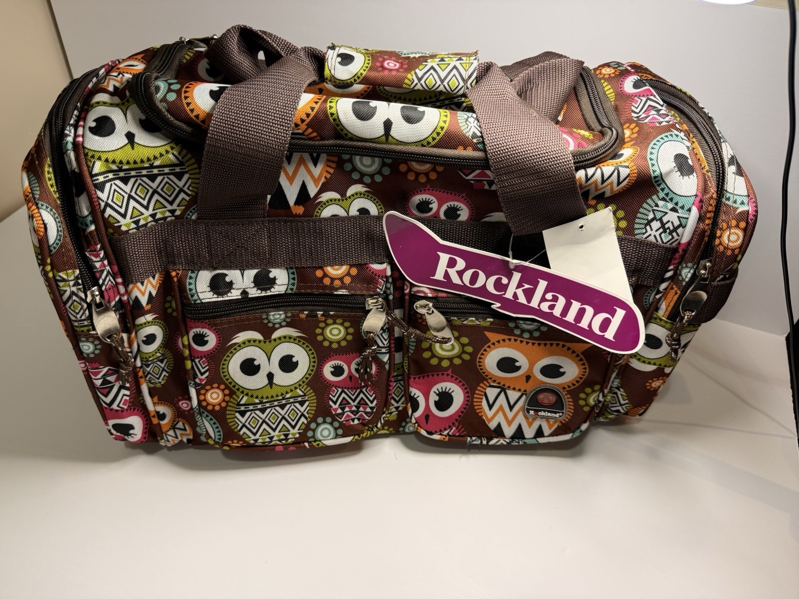 Rockland Duffel Bag with Owls Carry On Travel Luggage