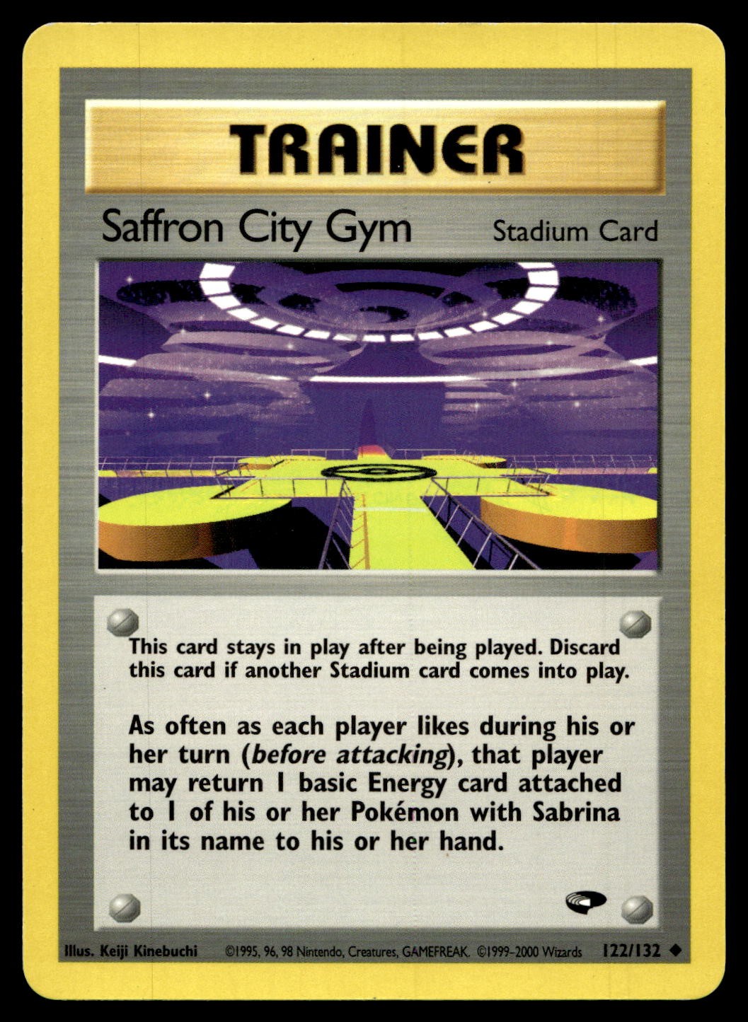 Saffron City Gym 122/132 Uncommon Gym Challenge Pokemon Unlimited Near Mint