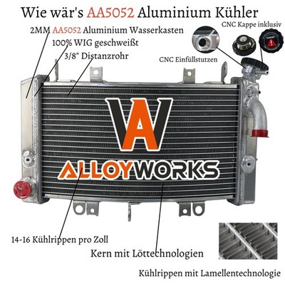 Ersatz Aluminium Kühler Für Suzuki Hayabusa GSXR1300R GSX1300RZ 2008-2016 2009