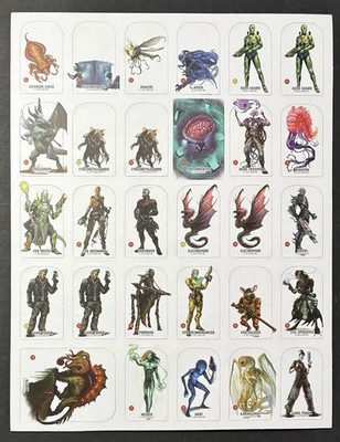 Starfinder Beginner Box Replacement  Ksarik  Character & Pawn Sheet Part Only