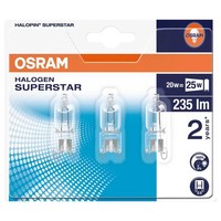 3 X Osram Eco Halogen Stiftsockellampe 20W = 25W G9 Halopin Warmweiß Dimmbar