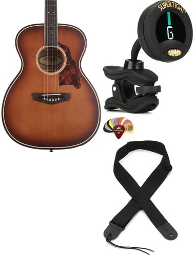 D'Angelico DAPOMCRBAP + Snark ST-8 + Dunlop PVP101 + Levy's M8POLYA-BLK Val