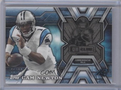 2014 Topps Quarterback Club Commemorative Relics Silver 1/50 Cam Newton 1j2