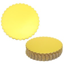 20 Pezzi Torte Rotondi in Cartone, Tagliere per Torte da 8 Pollici per Dessert, Oro