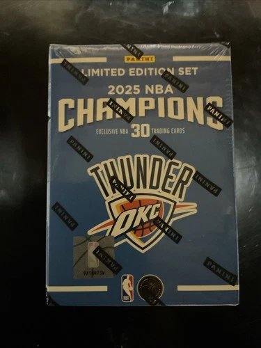 2025 Panini NBA Champions Oklahoma City Thunder 30 Card Team Box Set Blaster Box