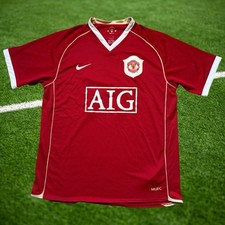 Nike Manchester United Home Shirt 2006/07 Soccer Jersey #18 Original Men's Large