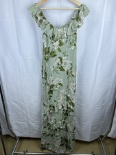 Reformation Tripoli Tea Party Dress Maxi Size 2 Green