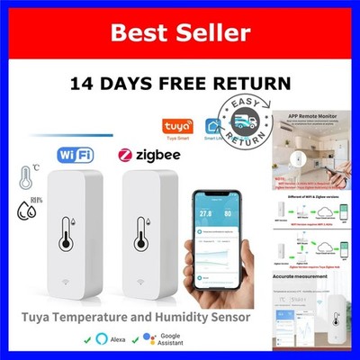 Tuya Smart WiFi Zigbee Temperature Humidity Sensor Alexa Google Home
