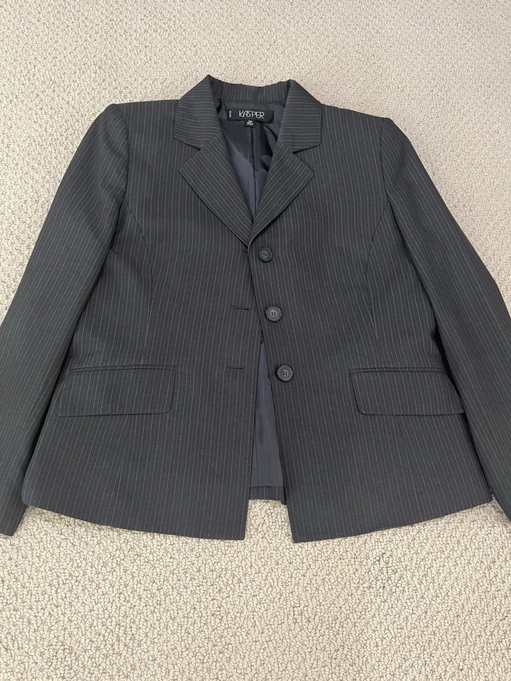 kasper Mujer Gris 2 Piezas Pantalón Trajes Talla 12P Foto 4 de 4