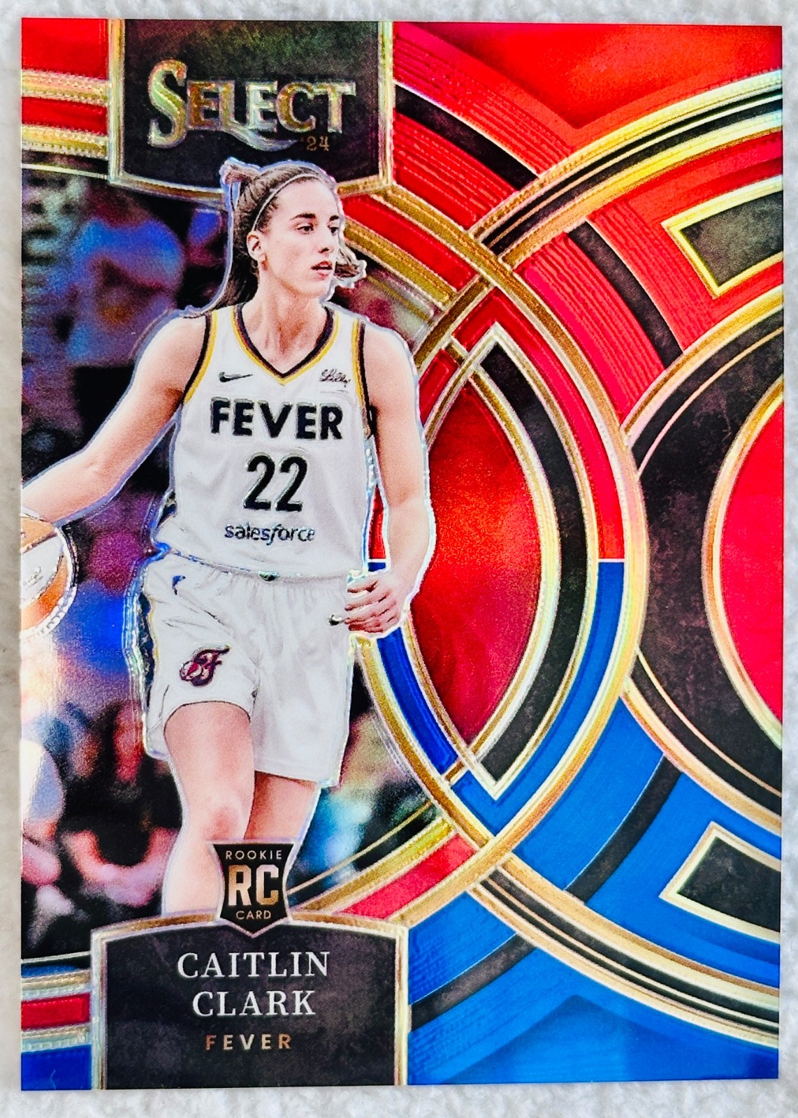 🏀 2024 WNBA Panini Select CAITLIN CLARK 151 🔥 RED & BLUE RC 54/399 💥 NEW