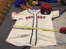 Boston Red Sox MLB Jersey Mens Large And 47 SnapBack Hat