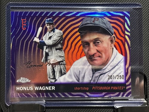 2025 Topps Chrome Platinum Anniversary Honus Wagner Vibrations Refractor # /250