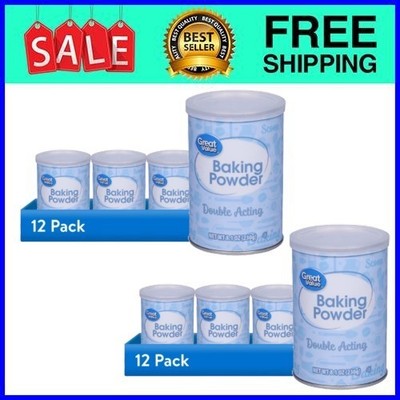 Great Value Double Acting Baking Powder 8.1 oz 24-Pack