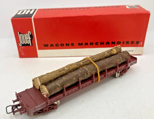 45712 JOUEF / FRANCE / 6550 SNCF WAGON PLAT A RANCHERS GRUMES 1/87 / HO | Zustand: Occasion