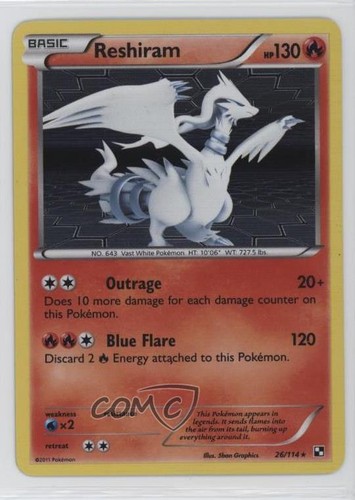 Reshiram Pokemon Black & White #26