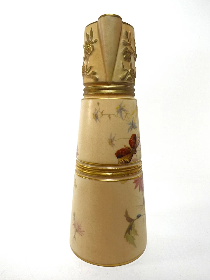 ANTIQUE ROYAL WORCESTER JUG SHAPE NO 1047 DATED 1905 IN BLUSH REF 497/3 - Image 3 of 4