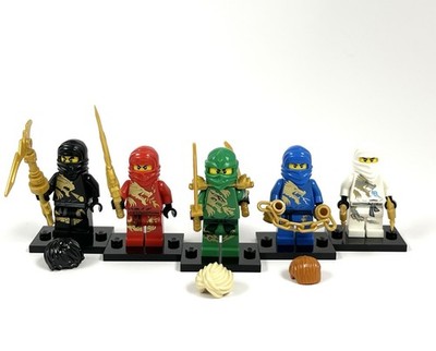 LEGO Ninjago Dx Ninjas All 5 Kai, Zane, Jay, Lloyd, Cole (SUPER RARE)
